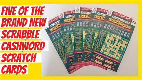 New Crossword Scratch Ticket Enjoy Of The New Scrabble Cashword