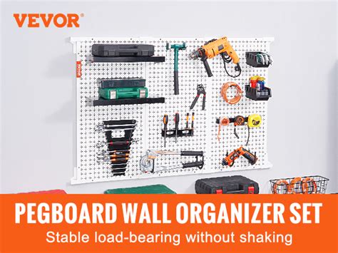 Vevor Pegboard Wall Organizer X Lbs Loading Garage Metal