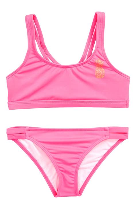 Billabong Sol Searcher Two Piece Swimsuit Little Girls And Big Girls