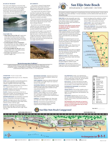 San Elijo State Beach Campground Map | Campsite | Nature