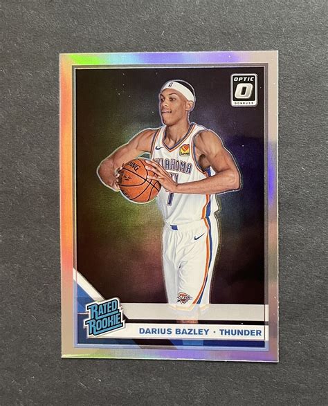 2019 20 Panini Donruss Optic Rated Holo Prizm Darius Bazley 156 Rookie