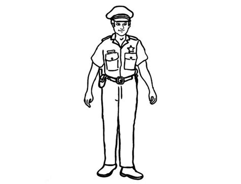 Free Printable Policeman Coloring Pages For Kids | Coloring pages ...