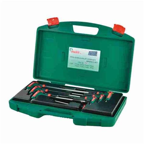 7pc Torx/Star & security key set - Lubrication UK