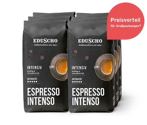 Eduscho Espresso Intenso 6x 1 Kg Ganze Bohne Online Bestellen Bei