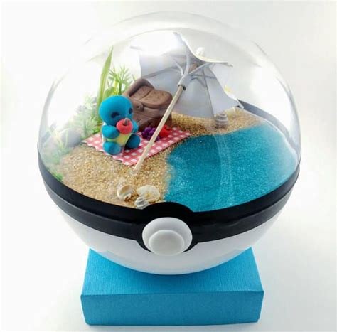 Squirtle Pokeball Terrarium Miniature Pokemon Pokemon | Etsy | Pokeball ...