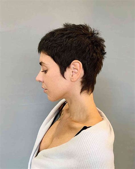 Pixie Cut With Long Sideburns