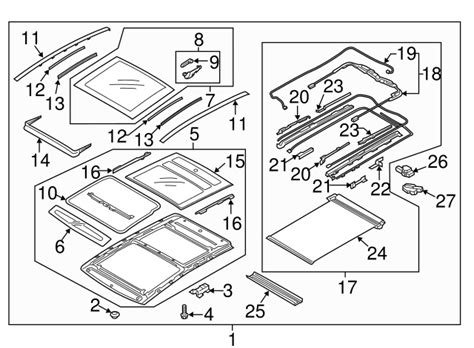 2018 2020 Hyundai Elantra Gt Sunroof Glass 81611 G3000 Oem Parts Online