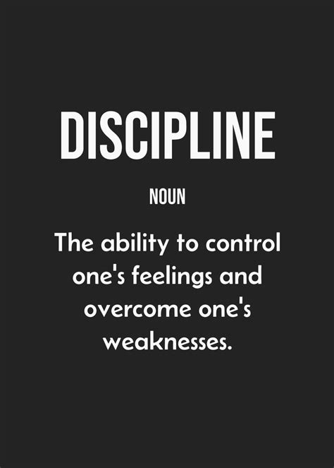 Discipline Definition Poster By Earnestine Thiel Displate