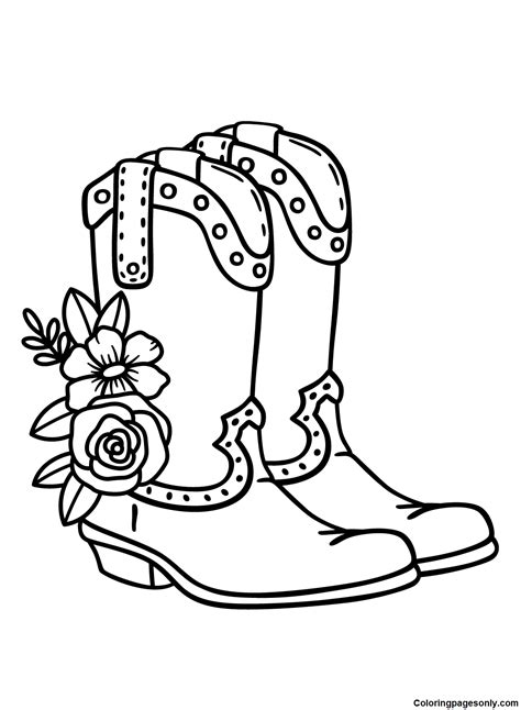 Free Printable Boots Coloring Pages Boots Coloring Pages Coloring The