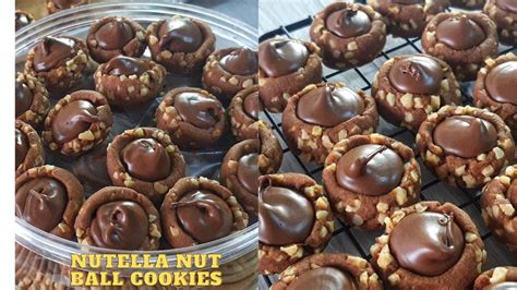 Biskut Nutella Nut Ball Rangup Tanpa Telur Eggless Nutella Nut Ball