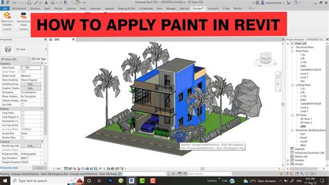 How To Apply Paint In Revit Youtube