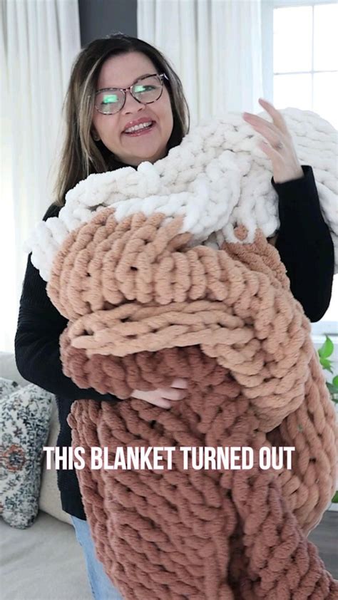 How To Knit A Chunky Blanket For Beginners No Needles Required