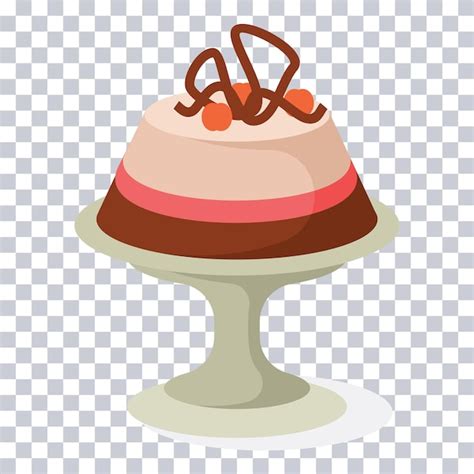 Pastel De Postre Vector Premium