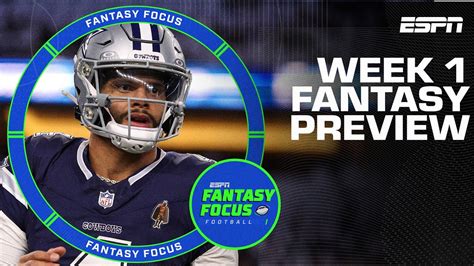 Week 1 Preview Top Players To Watch Start Sit Decisions Key