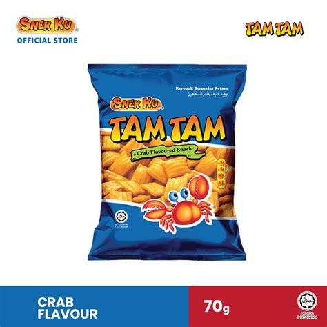 Snek Ku Tam Tam Crab Flavoured Snacks 70g