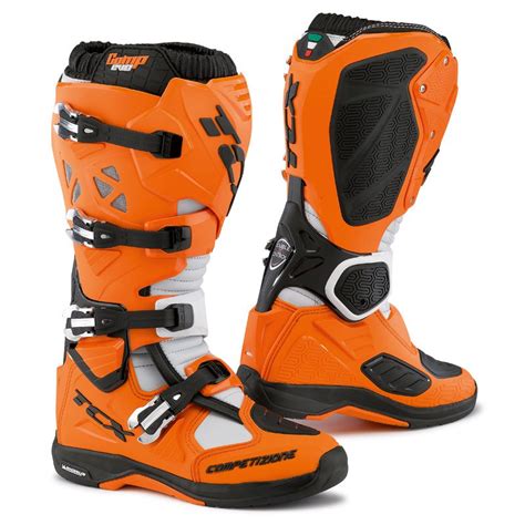 Bottes Cross TCX Boots COMP EVO MICHELIN ORANGE NOIR 2016 Pilote Tout