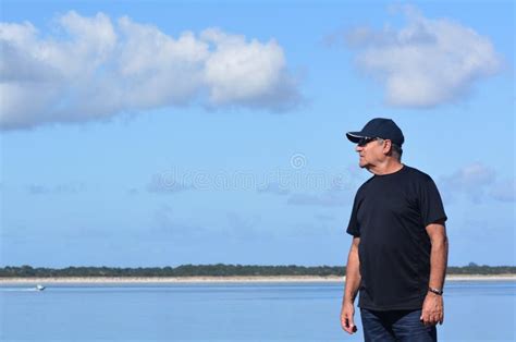 Fit Mature Man Stock Image Image Of Landscape Nature