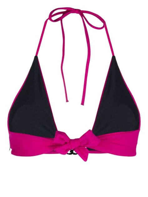 Karl Lagerfeld Dna Triangle Cup Bikini Top Purple Editorialist