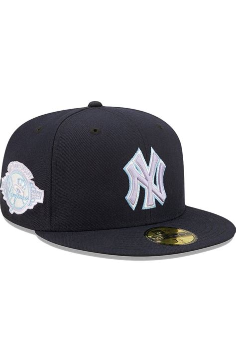 New Era Mens New Era Navy New York Yankees 100th Anniversary Lavender