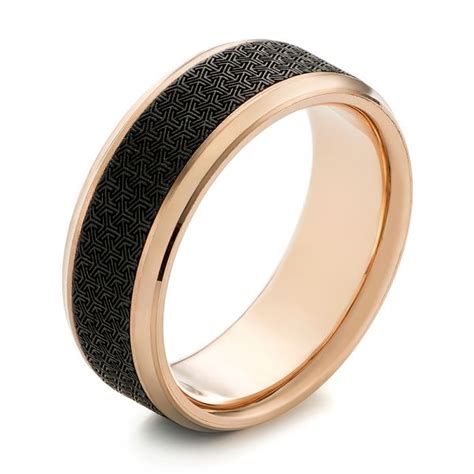 Carbon Fiber Inlay Wedding Band 103846 Seattle Bellevue Joseph Jewelry