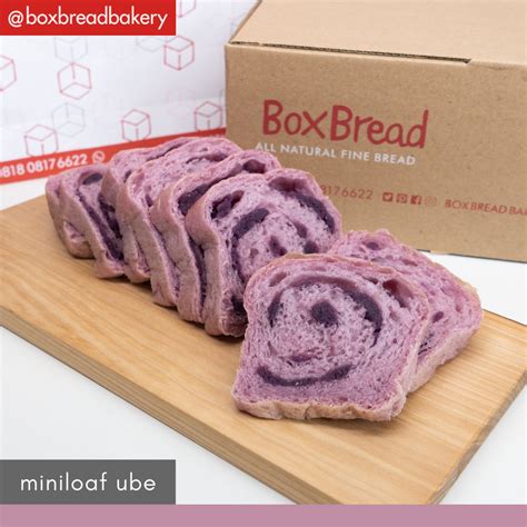 Roti Ubi Ungu Purple Sweet Potato BoxBread