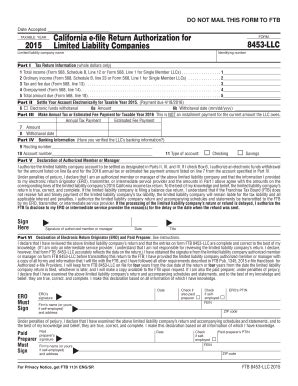 Fillable Online Ftb Ca Form Llc California E File Return