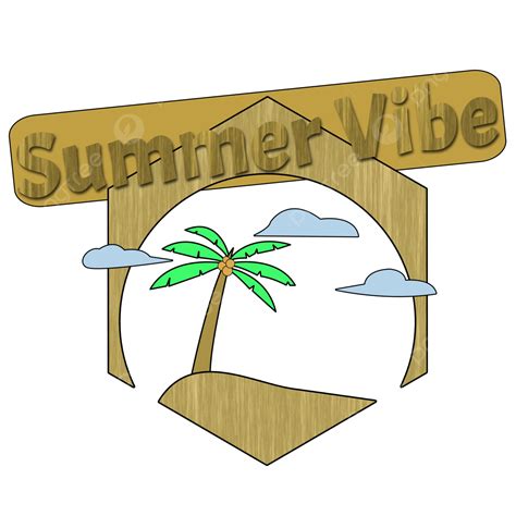 An Illustration Of Summer Vibes Wooden Style Summer Vibe Summer