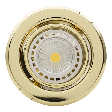 LightStore Downlight Tilt Polished Brass Eurolux