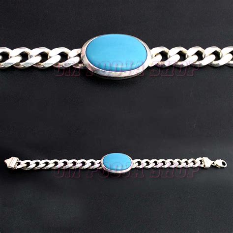 Salman Khan Orignal Turquoise (Firoza) Silver Bracelet