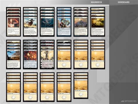 Timeless Mono White Deck By MTGA Assistant Meta MTG DECKS