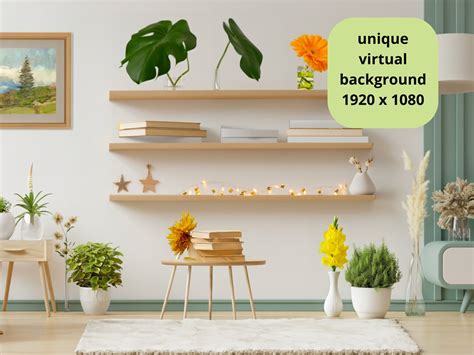 Indoor Plants Zoom Background Virtual Background Fresh - Etsy