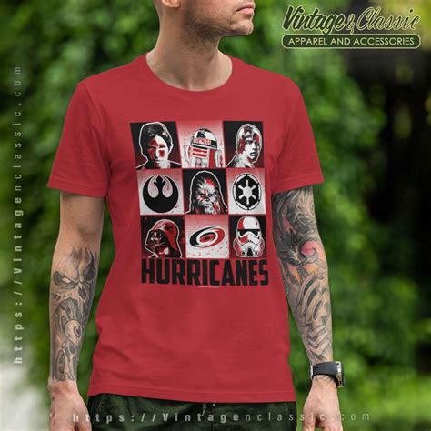 Hurricanes Star Wars Heroes And Villains Shirt Vintagenclassic Tee