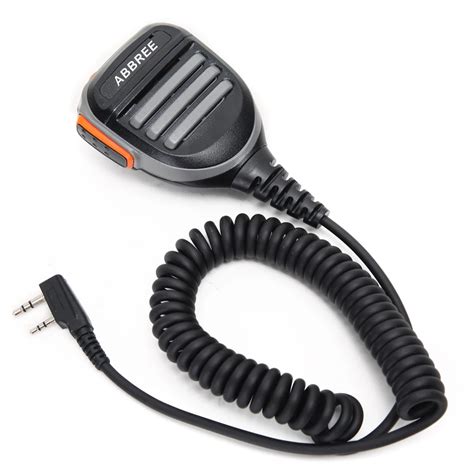 Abbree Ar Ptt Remote Waterproof Speaker Mic Microphone For Two Way