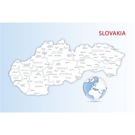 Nostre cz Obraz podrobná mapa Slovenska Dovido Mapy Obrazy