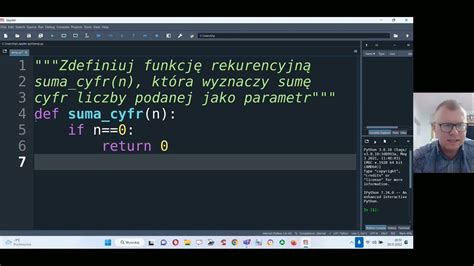 Suma Cyfr Implementacja W Pythonie Youtube
