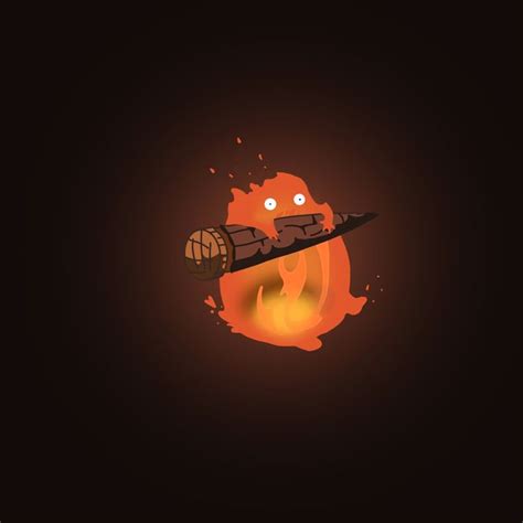 Calcifer C Howls Moving Castle Wallpaper Calcifer Howls Moving Castle