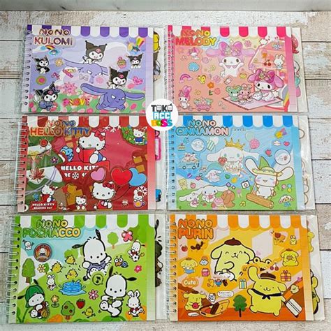 Jual Sticker Buku Sanrio Stiker Buku Karakter Sticker Sanrio