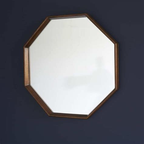 Miroir En Mindi Massif Octogonal Cm Vintage Berah Getah