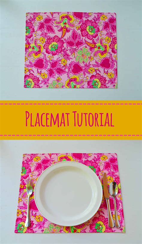 How To Sew A Placemat Easy Placemat Tutorial Mary Martha Mama