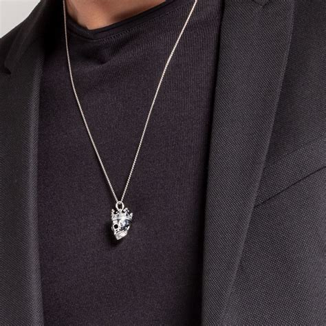 Pendentif Thomas Sabo Argent 925 1000 Tête de Mort avec Couronne et