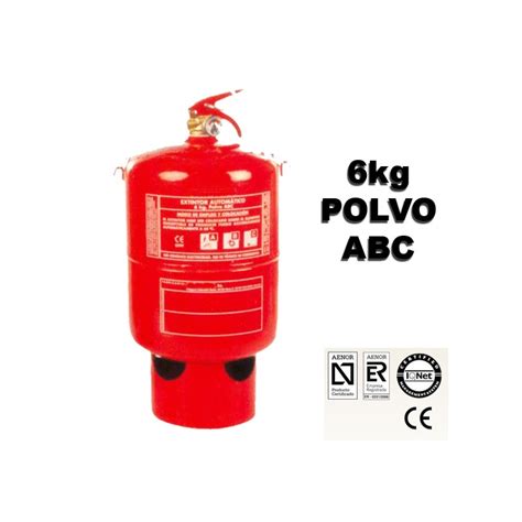 Extintor De Polvo Abc Automatico 6kg