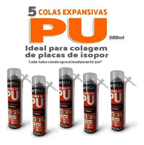 Espuma Expansiva Pu 340g Original 500ml Unipega 5un