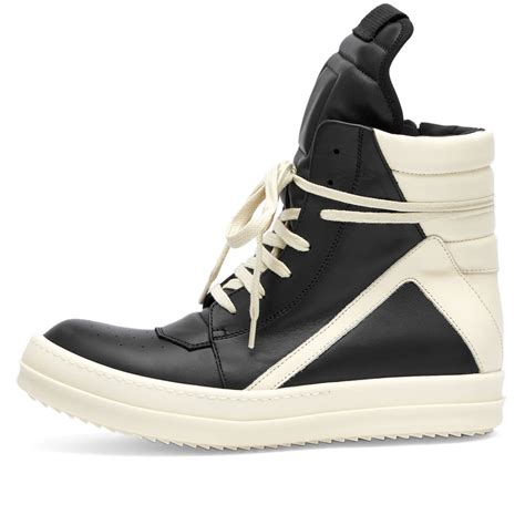 Rick Owens Geobasket Sneaker Black Milk END