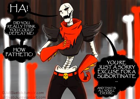 20160516 Underfell Papyrus By JuliSketch On DeviantArt