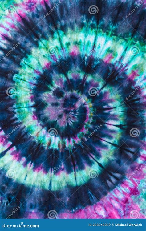 Fashionable Colorful Retro Abstract Psychedelic Tie Dye Swirl Design