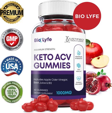 BioLyfe Keto + ACV Gummies- Certified GMP & Created in the US! - Buy 2 Health