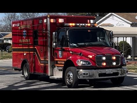 Baltimore County Fire Department Brand New Medic 13 Responding To A