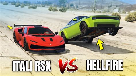 GTA 5 ONLINE ITALI RSX VS GAUNTLET HELLFIRE WHICH IS FASTEST YouTube