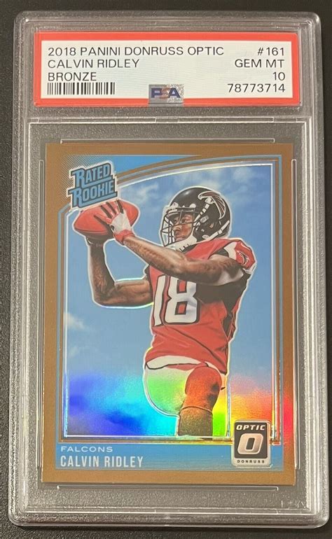 Calvin Ridley 2018 Optic 161 Bronze PSA 10 Price Guide Sports Card