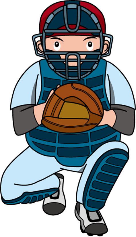 Catch The Spirit Of Baseball With Our Collection Of Catcher Cliparts